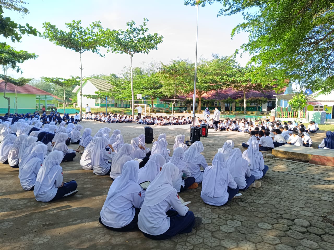 MTsN 1 Way Kanan Gelar Pembiasaan Asmaul Husna dan Tahfidz Setiap Pagi