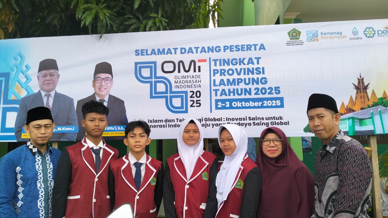 MTsN 1 Way Kanan Ikuti Olimpiade Madrasah Indonesia Tingkat Provinsi Tahun 2025