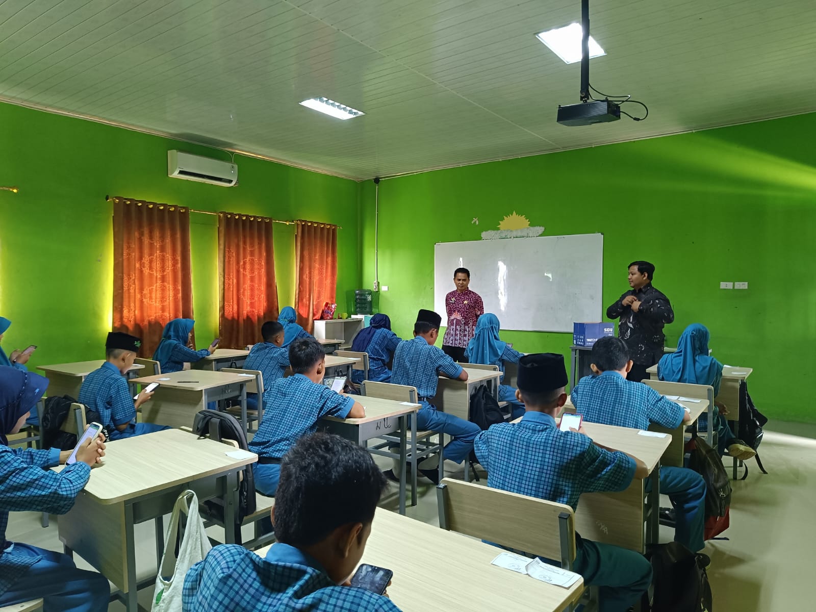 MTsN 1 Way Kanan Gelar ASAS Ganjil, 614 Siswa Ikuti Ujian Hari Pertama