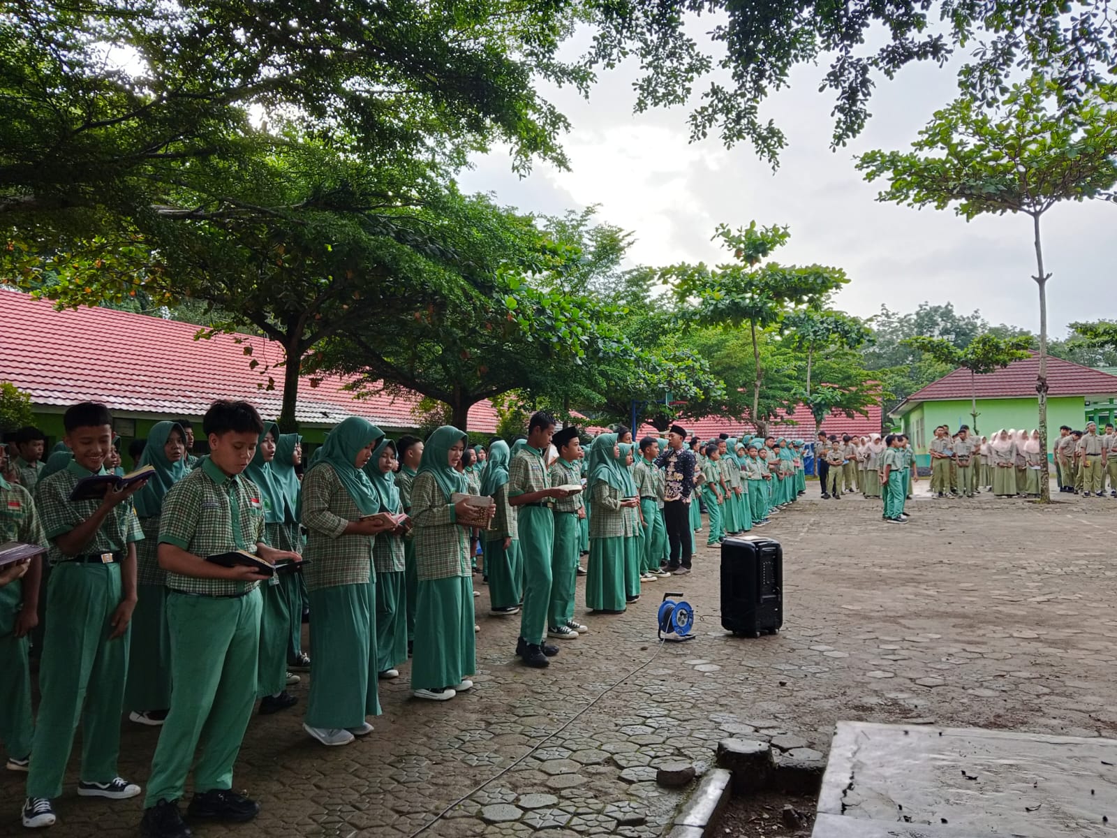 Pembiasaan Asmaul Husna dan Murojaah Juz 30 Tetap Berlangsung Khidmat di MTsN 1 Way Kanan