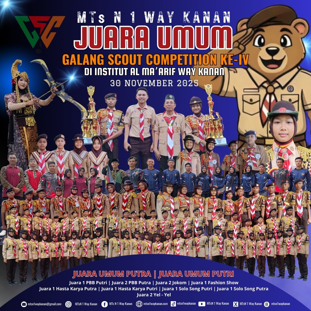 Foto Prestasi: Juara Umum Galang Scout Competition Ke-IV